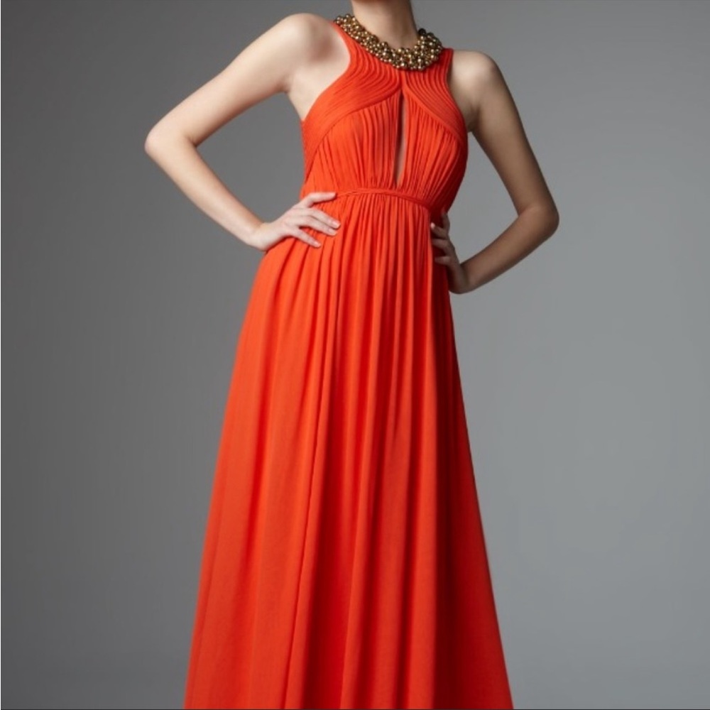 Robert Rodriguez Orange Gown